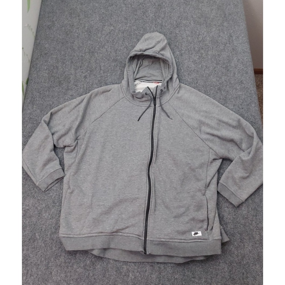 Nike Sportswear Modern Cape Hoodie Jacket Womens 3X Gray Full Zip